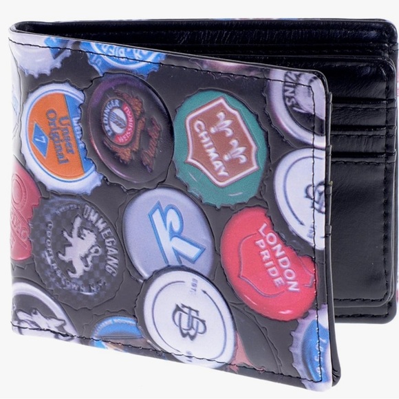 Shagwear Bottle Caps Men’s Wallet - Picture 2 of 5